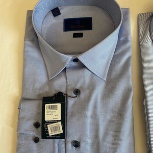 David Donahue dress shirts 18 x 34/35 Trim fit